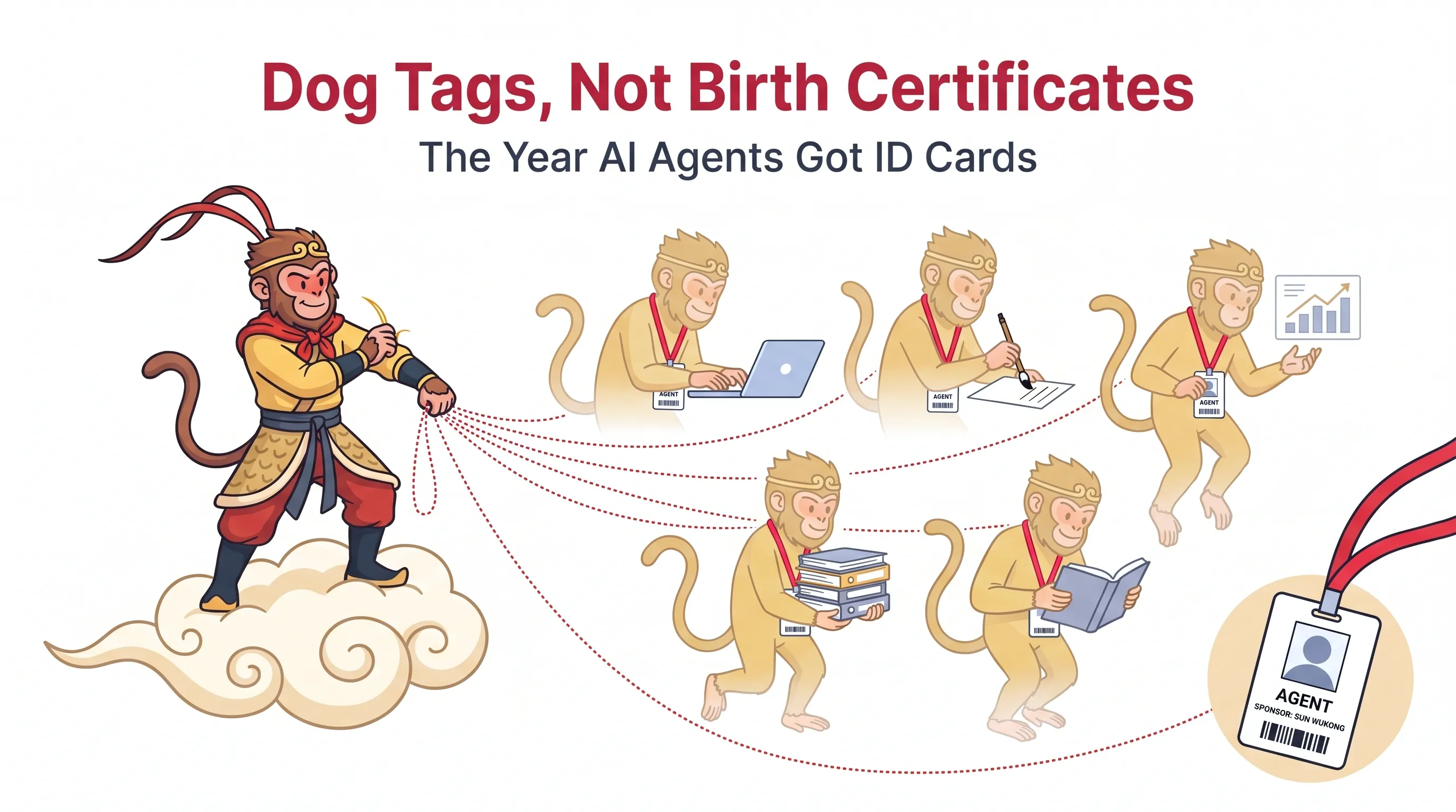 Dog Tags, Not Birth Certificates: The Year AI Agents Got ID Cards