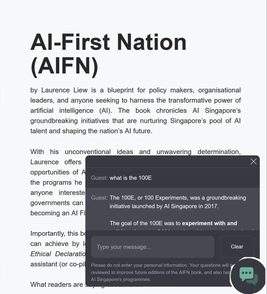 AI-First Nation Chatbot